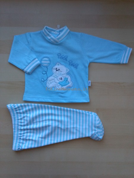 Picture baby footie clinical outfit jersey flies outfit. Colour turquoise, size 1-3 months Turquoise Size 1-3 months
