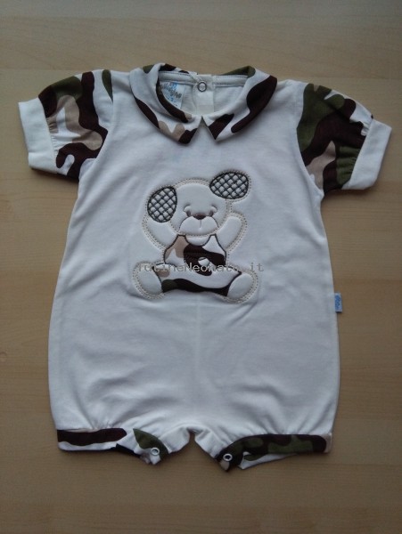 Picture baby footie cotton jersey straw wicker. Colour creamy white, size 0-1 month Creamy white Size 0-1 month
