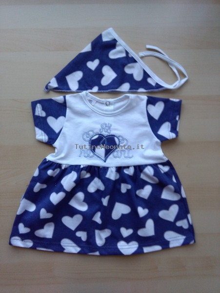 Picture baby footie outfit cotton heart my heart. Colour blue, size 6-9 months Blue Size 6-9 months