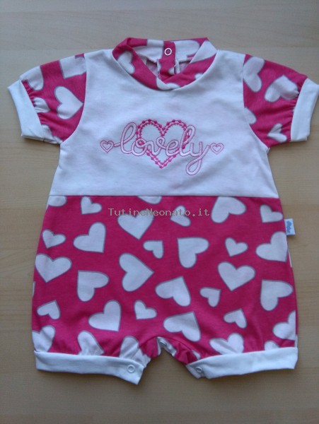 Picture baby footie lovely romper boy. Colour coral pink, size 3-6 months Coral pink Size 3-6 months