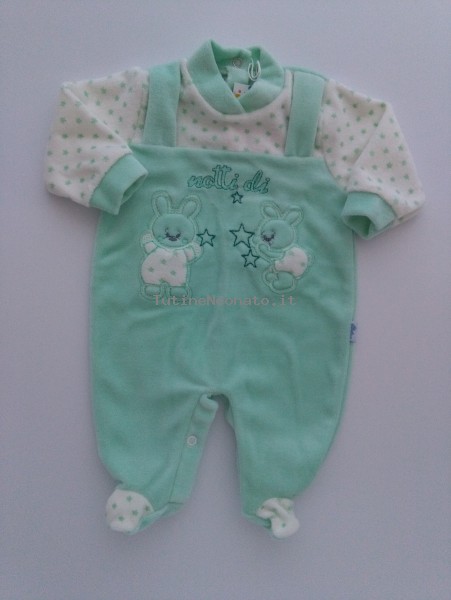 Picture baby footie chenille bunnies nights of. Colour green, size 0-1 month Green Size 0-1 month