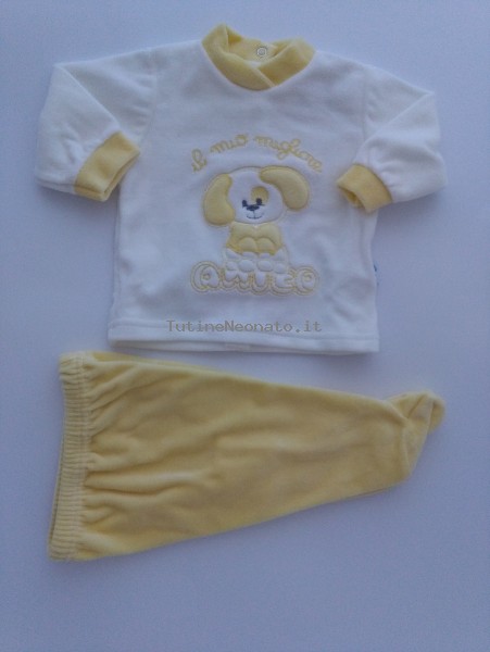 Picture baby footie outfit my best friend. Colour yellow, size 1-3 months Yellow Size 1-3 months