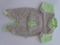 Chenille baby footie baby footie image baby bear small baby. Colour pistacchio green, size 3-6 months