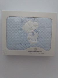 Picture accompanied cotton crib flies flying cradle. Colour light blue, one size