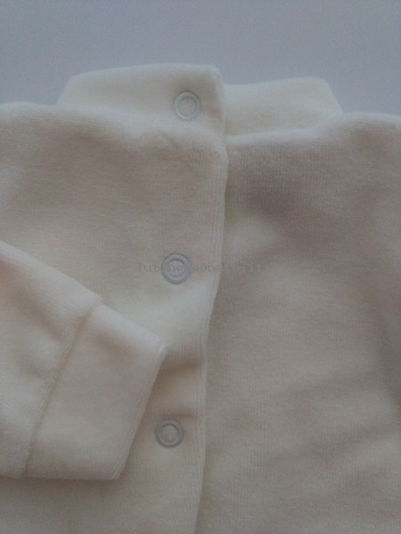 Image baby footie chenille bear and locomotive. Colour creamy white, size 6-9 months 3