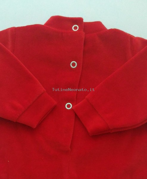 Baby image footie chenille that beautiful surprise. Colour red, size 1-3 months 3