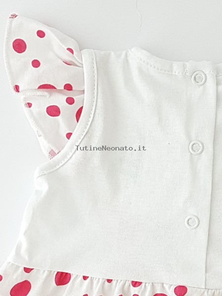 Picture baby footie outfit cotton teddy bear you are mine. Colour coral pink, size 1-3 months 3