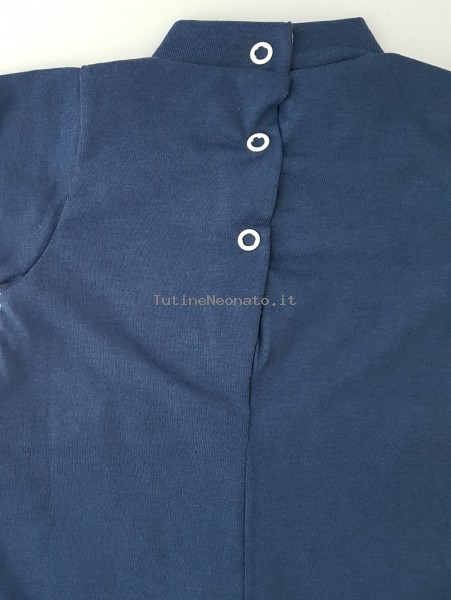 baby footie romper baby marins. Colour blue, size first days 3