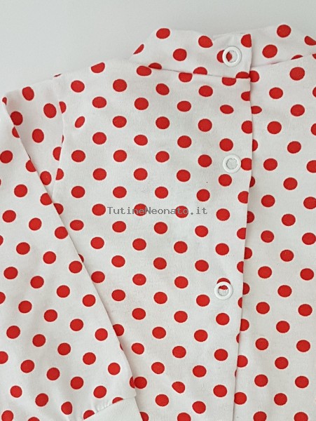 Image cotton baby footie jersey love papillon. Colour red, size 3-6 months 3