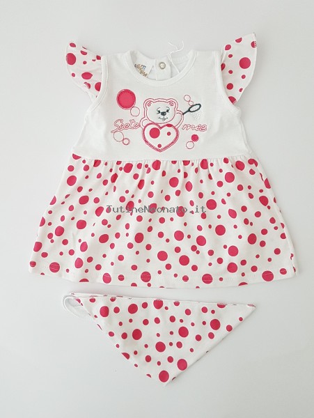 Picture baby footie outfit cotton teddy bear you are mine. Colour coral pink, size 3-6 months Coral pink Size 3-6 months