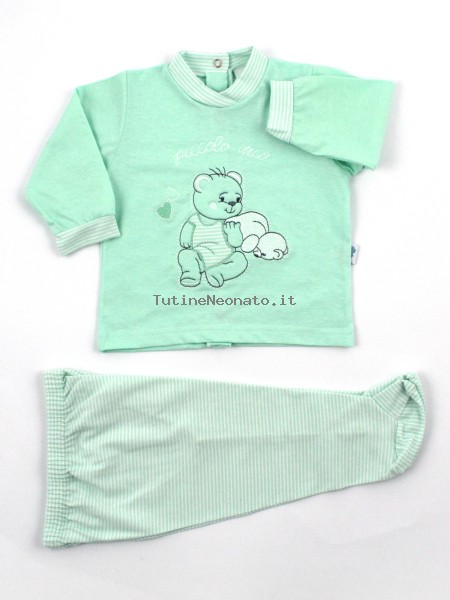 Picture baby footie cotton bears small outfit my. Colour green, size 3-6 months Green Size 3-6 months