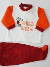 Image baby footie outfit cotton force rome. Colour white, size 6-9 months