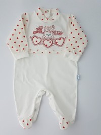 Image cotton baby footie jersey jersey love bunny. Colour red, size 6-9 months