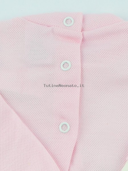 Image baby footie cotton pique great friend. Colour pink, size 6-9 months 2