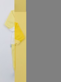 Baby footie jersey ciufciuf image. Colour yellow, size 6-9 months