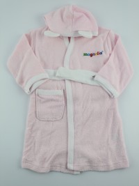 Picture accompanied cotton bathrobe bathrobe. Colour pink, size 9-12 months