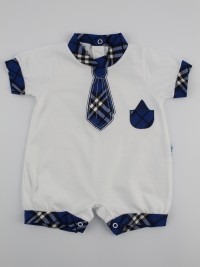 Picture baby footie straw necktie tie. Colour blue, size 3-6 months