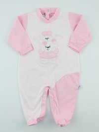 Image cotton baby footie jersey love you. Colour pink, size 6-9 months