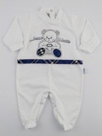 Image Cotton Baby Jersey Footie I Drink The.... Colour blue, size 0-1 month