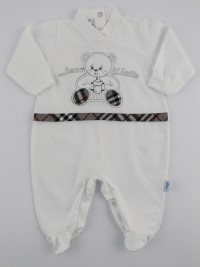 Image Cotton Baby Jersey Footie I Drink The.... Colour grey, size 0-1 month