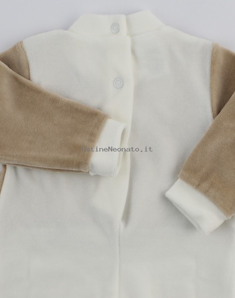 Picture baby chenille footie your favorite friend. Colour creamy white, size 3-6 months 2