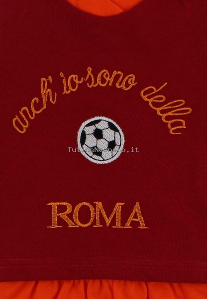 Image baby footie outfit cotton fan rome. Colour red, size 1-3 months 2