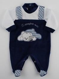 Picture baby chenille footie x always my. Colour blue, size 6-9 months