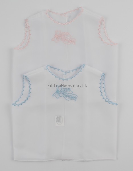 Newborn baby silk blouse picture. Colour light blue, one size 4