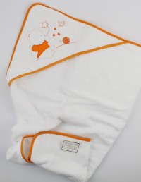 Image with cotton bathtub. Colour orange, one size