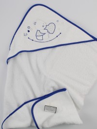 Image with cotton bathtub. Colour blue, one size