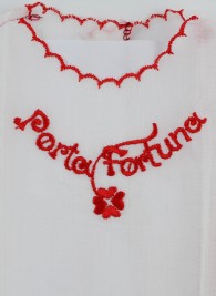Newborn cotton blouse picture. Colour white, one size