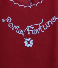 Newborn cotton blouse picture. Colour red, one size
