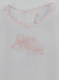 Newborn baby silk blouse picture. Colour pink, one size