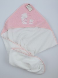 Picture accompanying baby bath bears family cotton. Colour pink, one size