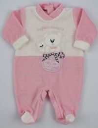 Baby image footie chenille super friend. Colour pink, size 3-6 months