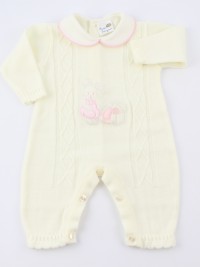 Mixed wool tuton image. Colour creamy white, size 1-3 months