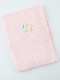Picture cradle cover in mixed scarf and hat. Colour pink, one size