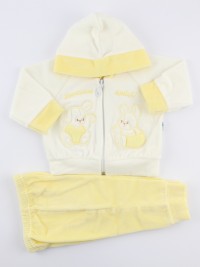 Picture hood suit we become friends. Colour yellow, size 0-1 month