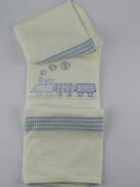 Image cover cradle in mixed wool train. Colour creamy white, one size