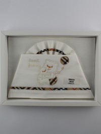 Picture layette sweet friends cotton cradle. Colour creamy white, one size