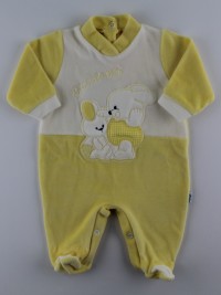 Picture baby footie in my little chenille. Colour yellow, size 0-1 month