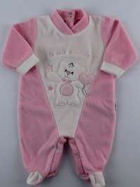 Picture baby footie chenille my friends. Colour pink, size 6-9 months