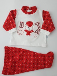 image baby outfit baby bear nostromo. Colour red, size 0-1 month