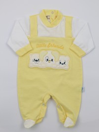Image baby footie jersey small friends. Colour yellow, size 0-1 month