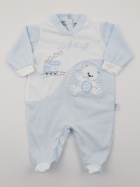 Baby footie jersey ciufciuf image. Colour light blue, size 3-6 months