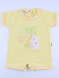 Image baby footie romper coast line. Colour yellow, size 1-3 months