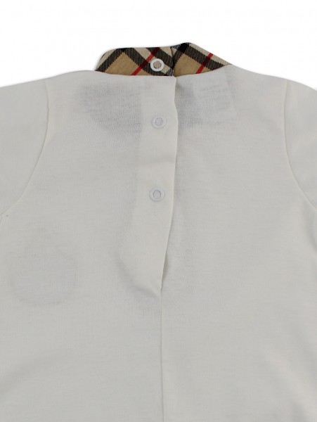 Image baby footie romper my love my heart. Colour creamy white, size 1-3 months 3