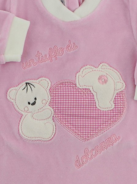 Picture baby chenille footie a dip of sweetness. Colour pink, size 0-1 month 2