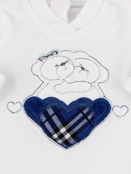 Picture baby footie chenille tender hug. Colour blue, size 3-6 months 2