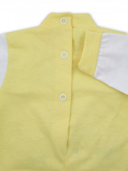 Image baby footie in jersey little friends. Colour yellow, size 1-3 months 3